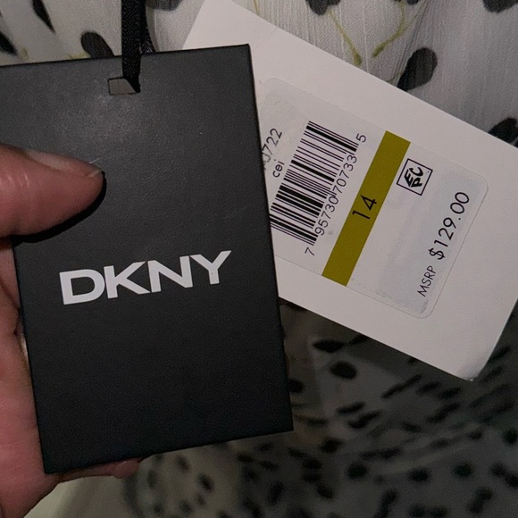 DKNY Sheer Lined Dress NWT - Picture 3 of 8